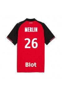 Stade Rennais Quentin Merlin #26 Fotballdrakt Hjemme Klær 2025-26 Korte ermer
